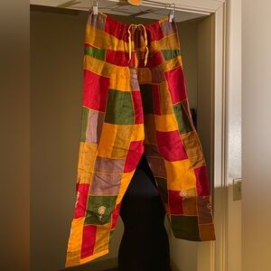 Colorful Patchwork Pants